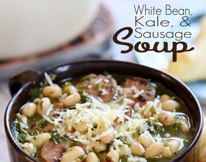 Easy White Bean, Kale, & Sausage Soup