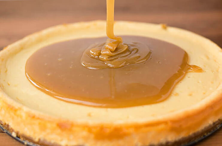 SALTED CARAMEL CHEESECAKE….this is the BEST & so easy to make!