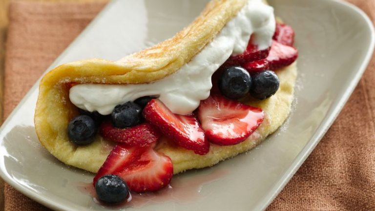 Red White and Blue Dessert Tacos