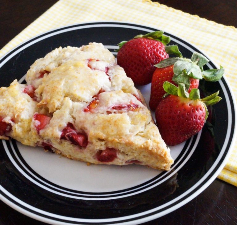 Strawberry Scones With Orange Glaze – Does It Get Any Better?