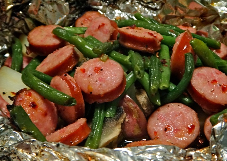 Smoked Sausage, Potatoes & Green Beans