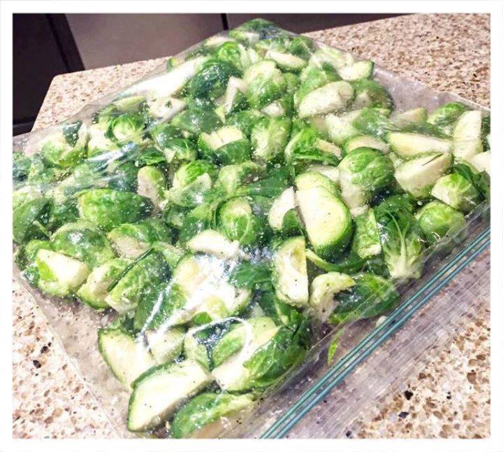 Best Brussel Sprouts EVER!! marinated overnight!