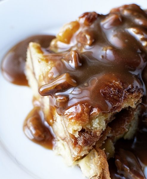 Bread Pudding with Toffee Sauce