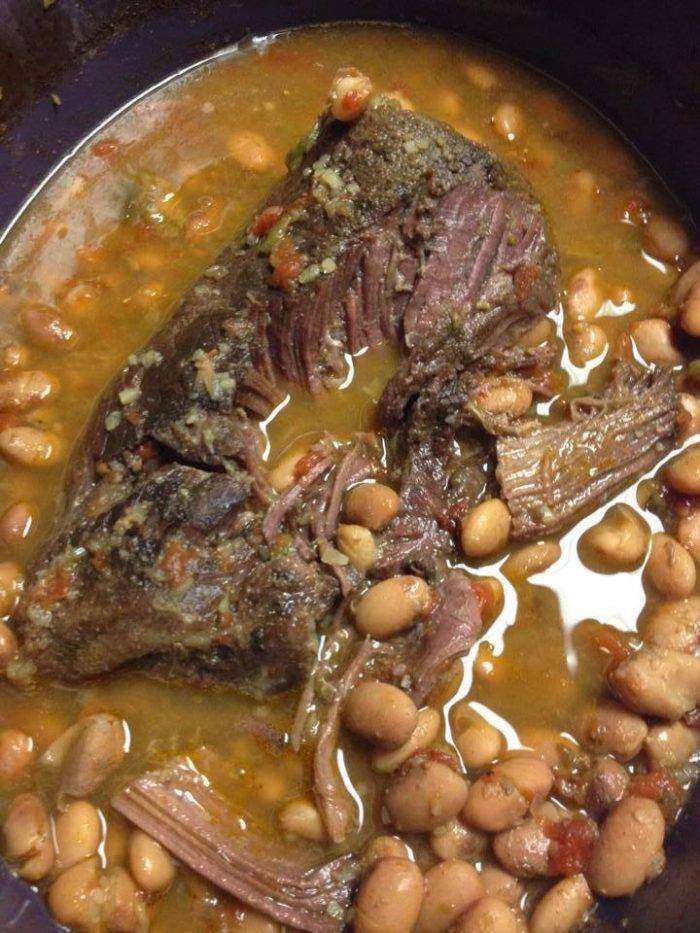 Crock Pot Roast with Pinto Beans