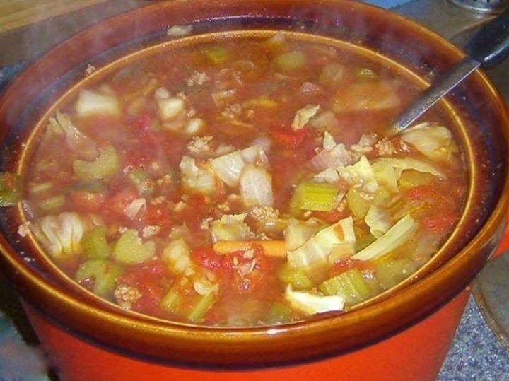 Cabbage Soup With Hamburger in the Crockpot
