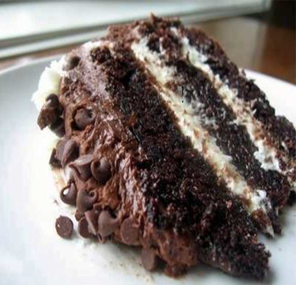 Chocolate Layer Cake with Cream Cheese Filling and Chocolate Buttercream