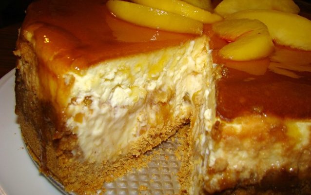 Ginger-Peach Cheesecake Recipe