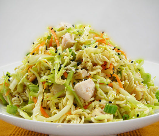 Cabbage Chicken with Ramen Noodle Salad