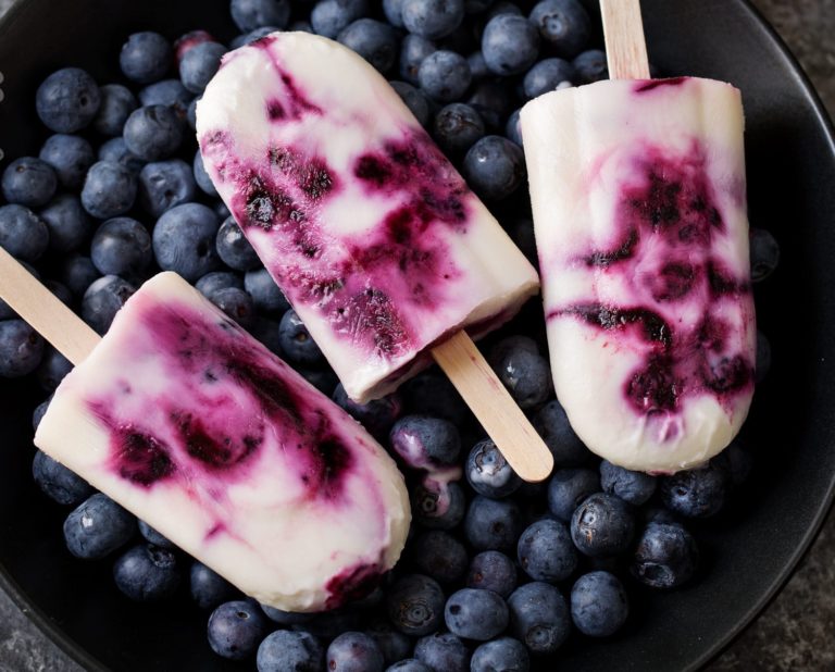 Blueberry Yogurt Pops
