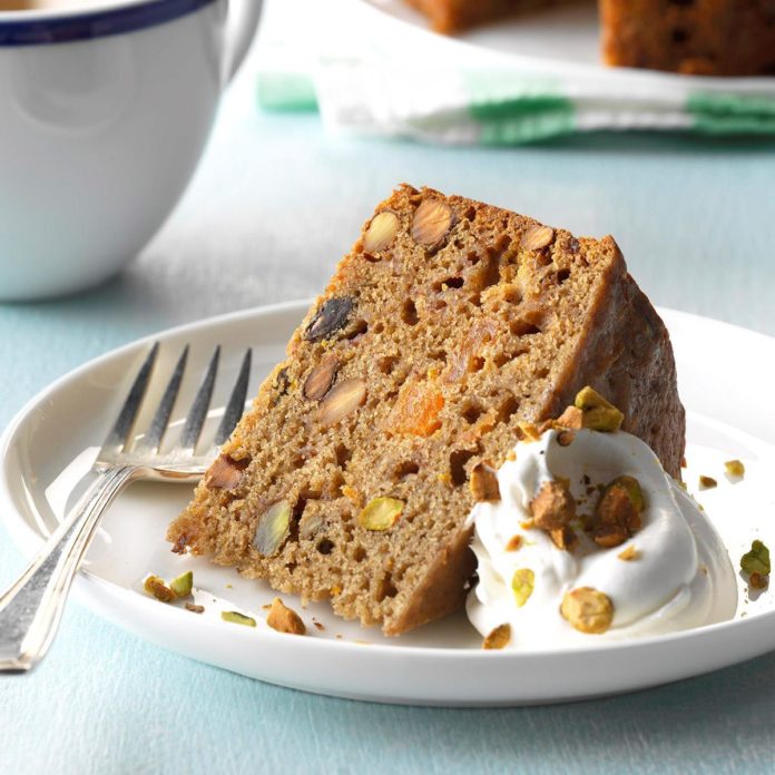Pressure-Cooker Mixed Fruit and Pistachio Cake