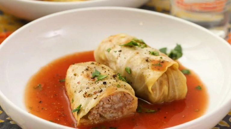 Grandma’s Hungarian Stuffed Cabbage, Slow Cooker Variation