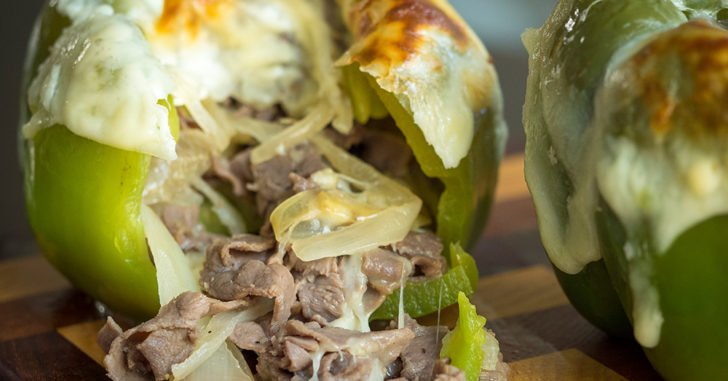 Philly Cheesesteak-Stuffed Peppers