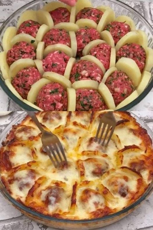 Boil-potatoes-with-meatballs-and-cheese